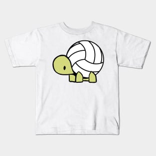 Turtle Volleyball Reptile Lover Gift Kids T-Shirt